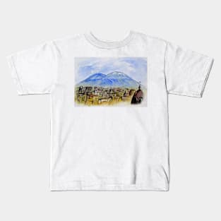 Snow Capped Vesuvio Kids T-Shirt